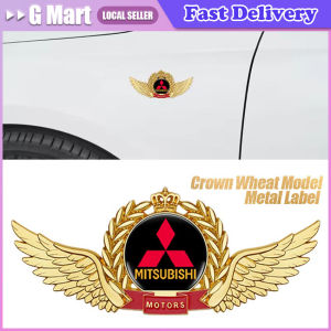For Mitsubishi Metal Car Sticker Mai Sui Side Logo Window Body Car Logo