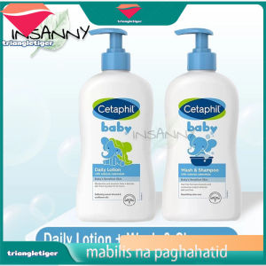 Set of 2 Cetaphil Baby Gentle Wash and Shampoo & Lotion 400ML – Gentle Nourishing Moisturizing for Baby’s Skin Care