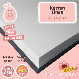 (ISI 10) Karton Linen 200 gsm F4 A4