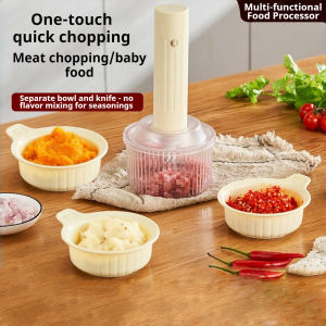 Electric Mini Food Chopper Portable Cordless Garlic Chopper with 3 Replacement Bowls Rechargeable Vegetable Blender for Onion Ginger Meat Nuts Baby Food Small Food Processor for Kitchen