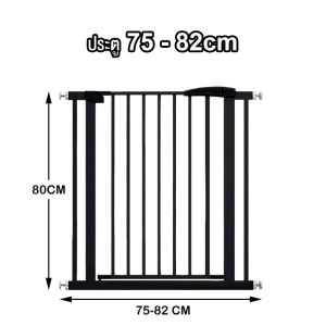 คอกกั้นเด็ก ที่กั้นเด็ก ที่กั้นบันได ประตูกั้นเด็ก รั้วกั้นเด็ก ประตูบันได สำหรับเด็กและสัตว์เลี้ยง ไม่ต้องเจาะผนัง ล๊อคอัตโนมัติ บนล่าง