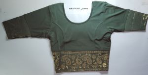 [Size XL /34~36] Stretchable Saree Blouse Ready to Wear - Ethnic Designer Blouse for Women Ladies & Girls (#2)