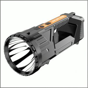 ไฟฉายความสว่างสูงพิเศษ แบบพกพา แบตเตอรี่ลิเธียมความจุขนาดใหญ่ มัลติฟังก์ชั่น ยิงไกลเกินการมองเห็น