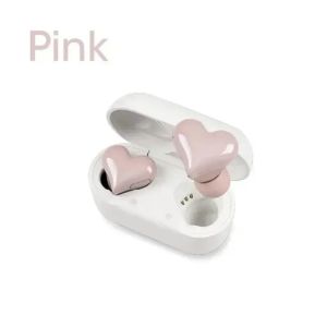 New Heart Shaped Wireless Design Girls In Ear Wireless Bluetooth Earphones Cute And Fashionable Pigfly