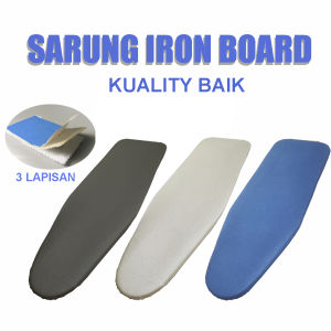 ⭐Malaysia Stock⭐Adjustable Non-Slip Tabletop Silver Cover Coated Ironing Board Cover Thick Pad Reflect Heat ResistStain Modern Simple