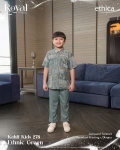 SARIMBIT 2026 BY ETHICA ROYAL ETHNIC GREEN TERBARU GAMIS&KOKO KELUARGA KEKINIAN LEBARAN TERMURAH