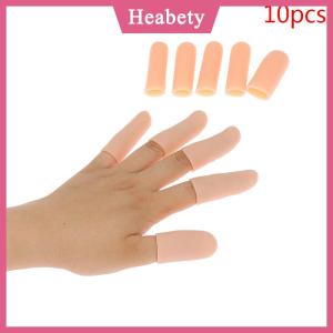 Heabety 10 cái bộ Silicone gel ống tay Băng ngón tay bảo vệ Pain Relief ngón tay cái cap