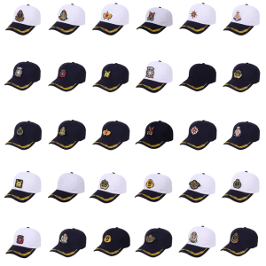 Thêu cổ điển rơm Mũ bóng chày với mặt trời bảo vệ và thoáng khí cotton Marine hat đối với phụ nữ người đàn ông sử dụng hàng ngày