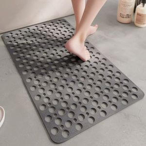 Non Slip Bath Mat 36x69cm Bathroom Floor Mat with Suction Cups Quick Drying Waterproof Anti Mold PVC