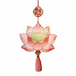 YOUYO Handmade Mid-Autumn Festival Lantern Fruit Decorative with Tassel Persimmon Lantern Funny DIY Material Package Chinese Style Lantern Ladies