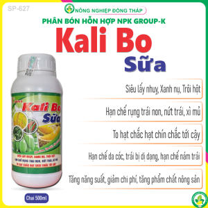 Phân Bón Hỗn Hợp NPK GROUP-K Kali Bo Sữa – Siêu Lấy Nhụy Xanh Nụ Trội Hột Hạn Chế Rụng Trái Non Nứt Trái Xì Mủ To Hạt Chắc Hạt Chín Chắc Tới Cậy (Chai 500ml)