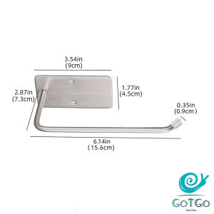 GotGo【มีสินค้าในสต๊อก】 ที่แขวนทิชชู่ติดผนัง ราวแขวนทิชชู่ ผ้าเช็ดตัว ติดตั้งง่าย 1ชิ้น Tissue Holders