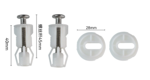 Toilet Cover Fixing Screws Top Fixing Hinge Screws for Toilet Cover Replacement Parts Easy Installat