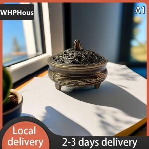 [COD] WHPHous Ship within 24 hours Dragon Phoenix Pocket Hollow Out Incense Stick Brass Incense Holder Utensils Incense Lotus Incense Censer