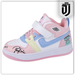 Sepatu Boots KIKE Sporty Anak usia 3 4 5 6 7 8 9 tahun / Sepatu Boots Tali Perekat Anak Laki Laki Perempuan Trendy / Sepatu Anak Boots Balita Cowok Cewek Keren / Sepatu Baby Boots Perekat Pria Wanita KIKE / Sepatu Boots Anak Balita Fashion Sport