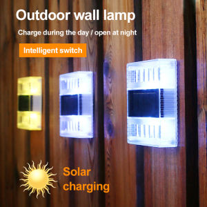 พลังงานแสงอาทิตย์กลางแจ้งแสง LED Multicolor โคมไฟติดผนังการตั้งค่าตกแต่งบ้านกลางคืนไฟสวนกันน้ำ Solar Outdoor Lighting（จัดส่งจากประเทศไทย）