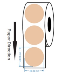 🍒🍒 (แบบพื้นสี) EasyPrint กระดาษสติกเกอร์ความร้อน PP ฉลากสินค้า ฉลากยา DirectThermal 50x80 60x40 55x32 40x40 วงกลม