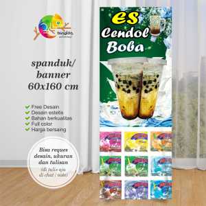 Cetak Spanduk Banner Es Cendol Boba Dan Pop Ice