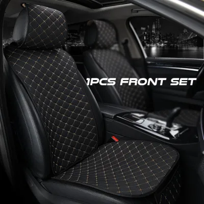 AOZI Car Seat Cover Cushion Automobiles Flax Universal Auto Interior Accessories Four Seasons Protection Set Chair Car Accessories