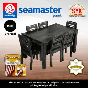 SYK SEAMASTER PAINT (1L/5L) Cat Kayu Syelek Wood Paint Door Paint Wood Stain 2500 Cat Pintu