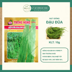 [EcoSeeds] Combo 2 Gói Hạt Giống Đậu Đũa Hoa Sen Hybrid F1 - Sinh Trưởng Mạnh Chịu Hạn Chịu Nhiệt - Gói 10g