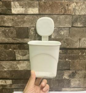 Tempat Sikat Gigi Odol Tempel Plastik Wall Mounted Removable Toothbrush Organizer