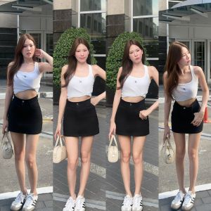 BABEJUB.X l Mini Skirt กระโปรงยีนส์สั้นมีซับใน ทรงสวยเป้ะ