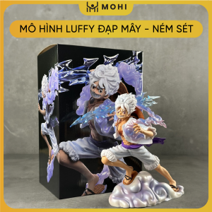 Mô hình OnePiece - Mô hình Luffy đạp mây ném sét (Cao 22cm) - Hộp màu đẹp