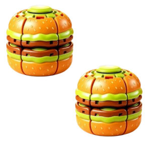 Hamburger Press Burger Patty Maker Nonstick Rotating Meat Press Hamburger Mold Easy Clean Kitchen Tool BBQ Accessory