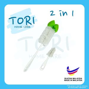 TORI HOME Bottle Sponge Brush 2in1 Teat Brush Berus Botol Bottle Brush Cup Brush