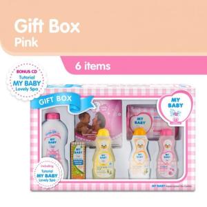 My Baby Gift Box Perawatan Kulit Bayi - PINK atau BIRU / Satu set perawatan bayi + FREE BUBBLE
