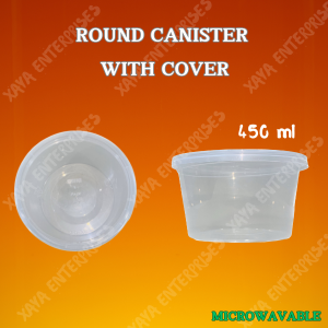 Plastic Round Canister-16 (450 ml)
