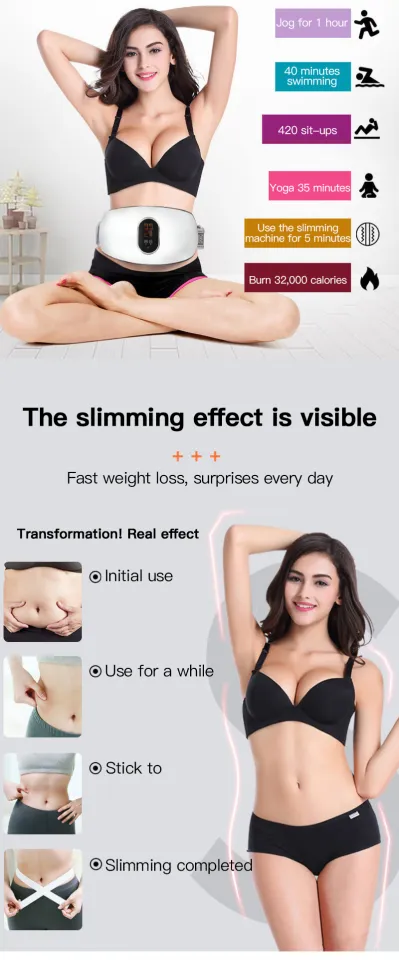 Oways Slimming Belt, Abdominal Massager, Belly Fat Burner, Electric  Vibration Weight Loss Machine, Not Cordless