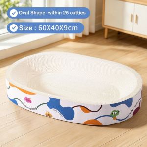 3 in1 No crumbs Scratching Post and Cat Bed Scratch-Resistant Wear-Resistant and Lint-Free Made of Corrugated Cardboard