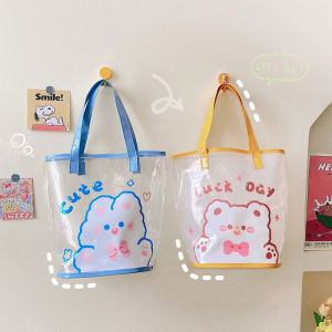 [HCM] Túi Tote Túi Đeo Vai Bằng Nhựa PVC Trong Suốt Không Thấm Nước Họa Tiết Dễ Thương Nhiều Mẫu Túi Nhựa Đi Biển Túi Du Lịch Đi Chơi...-SOHANEI FAM