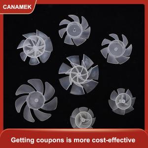 【CANAMEK】 1 PC 7 Blades nhựa Fan Blade bên ngoài đường kính 35mm 42mm 50mm 65mm nhựa làm mát Fan Blade cho máy sấy tóc