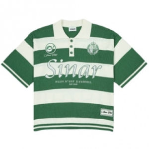 Custom  Sweater Men Short Sleeve Casual CrewNeck Knitwear Vintage Football Stripe Jumper Knit Polo Shirts Men Knitted Jersey