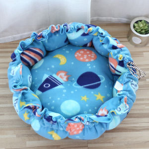 Tempat Tidur Kasur Kucing Anjing Pet Bed Penggunaan Ganda Drawstring Sarang Hewan Peliharaan