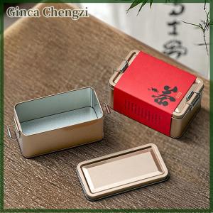 Ginca กล่องเหล็กทรงสี่เหลี่ยมพร้อมฝาปิดกล่องเก็บของที่ระลึกสำหรับงานแต่งงานภาชนะใส่ลูกกวาดสับปะรดเกล็ดหิมะเค้ก