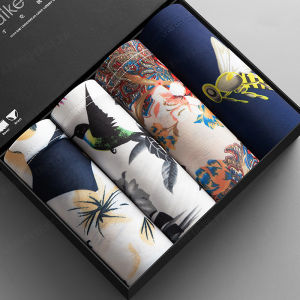 geegofirst Smooth and Comfortable Mens Cotton Boxer Briefs