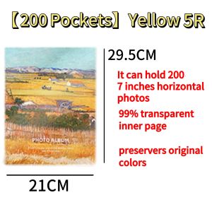 4R 5R Family Photo Album For Pictures Book Memories Wedding 100 200 Pockets Photos Album Insert Gift