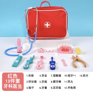 SG Seller| Wooden Doctor Toy Set Dentist Wooden Toys Kids Pretend Play Doctor Set Doctor Nurse Play Set for Kids