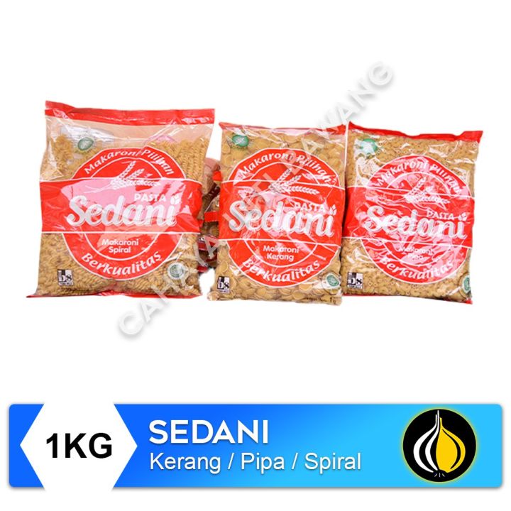 Sedani Makaroni Pasta (Kerang / Pipa / Spiral) - 1 KG | Lazada Indonesia