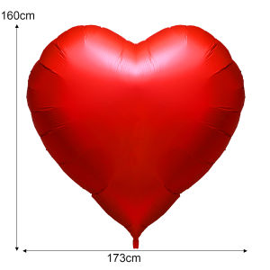 【On Sale】63inch วันวาเลนไทน์มีความสุขลูกโป่งฟอยล์หัวใจขนาดใหญ่ลูกโป่งหัวใจของตกแต่งงานแต่งงาน
