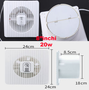 exhaust fan kipas ventilasi kamar mandi dapur penghilang bau knalpot volume udara besar 12W - 20W Hemat 220V 4 inci 6 inci 8 inci model tekanan angin
