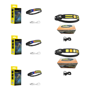 Led mạnh Đèn pin đeo đầu ngoài trời cảm biến chuyển động đèn pha cắm trại sạc được bằng USB đèn pha cho cắm trại câu cá