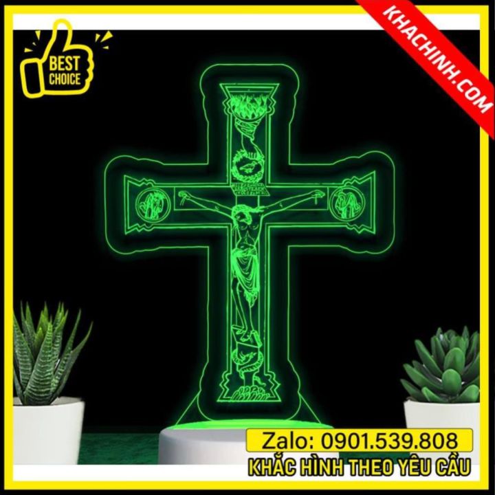 Đèn Led 7 Màu Hình CÔNG GIÁO - THÁNH GIÁ – Qùa Tặng, Trang Trí, Để Bàn ...