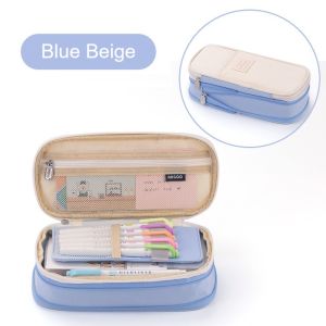 Classic Pocket Pen Pencil Case Fold Canvas Stationery Storage Bag Organizer for Cosmetic Travel Student