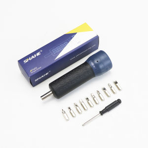 Dụng cụ đo Shahe 0.12-12n. M digiatl thiết lập sẵn tua vít mô-men xoắn 1/4 inch ổ đĩa tuốc nơ vít với 10 bit có thể điều chỉnh độ bền dụng cụ cầm tay Chất lượng tốt và bền