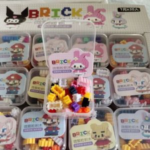 MAINAN BALOK SUSUN NANO BRICKS 3D SANRIO LOTSO DIY TIGHTNESS PUZZLE EDUKASI DAN 1 KOTAK MIKA